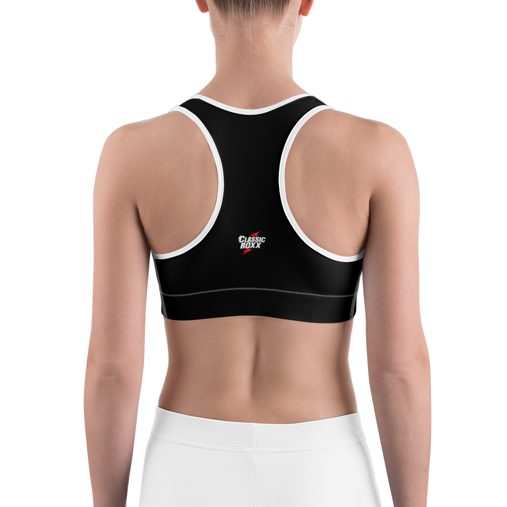 Sports Bra - Darker Hearts, Red Heart