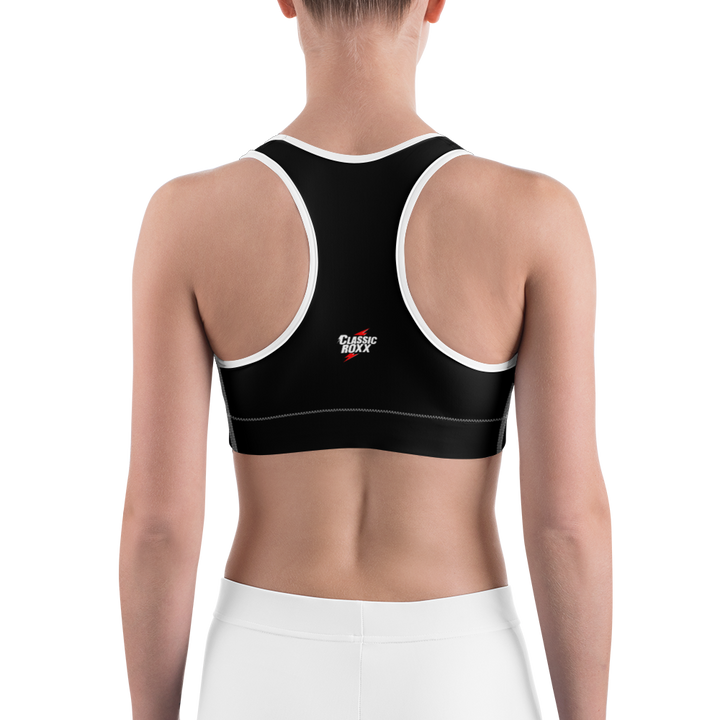 Sports Bra - Darker Hearts, Red Heart