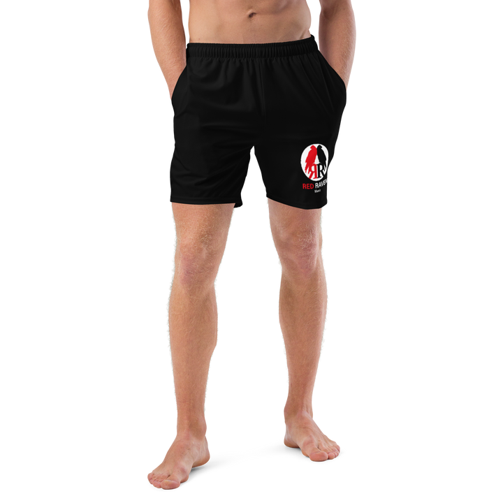 Men's Swim Trunks - Red Raven Logo