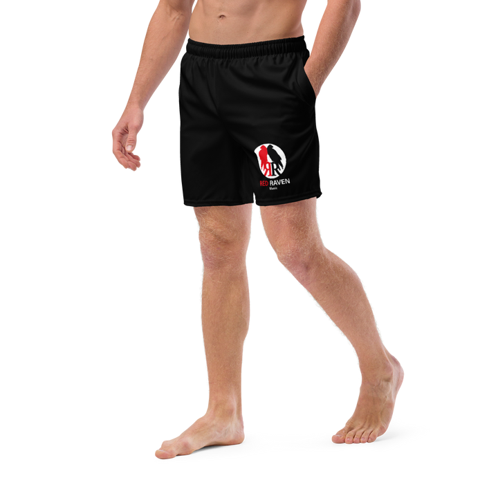 Men's Swim Trunks - Red Raven Logo