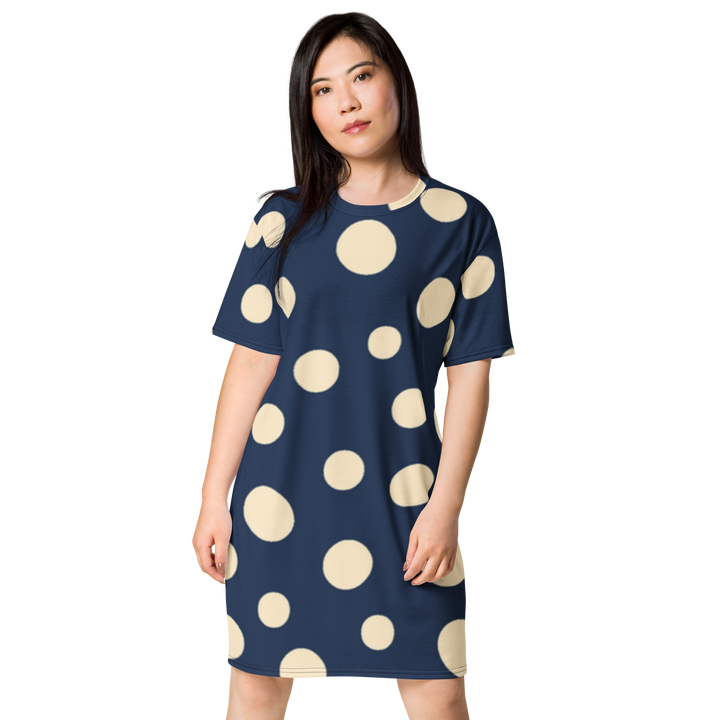 Premium T-Shirt-Kleid - Dots