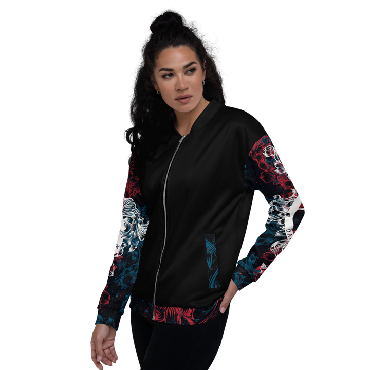 Bomber Jacket Women - Crest Floral