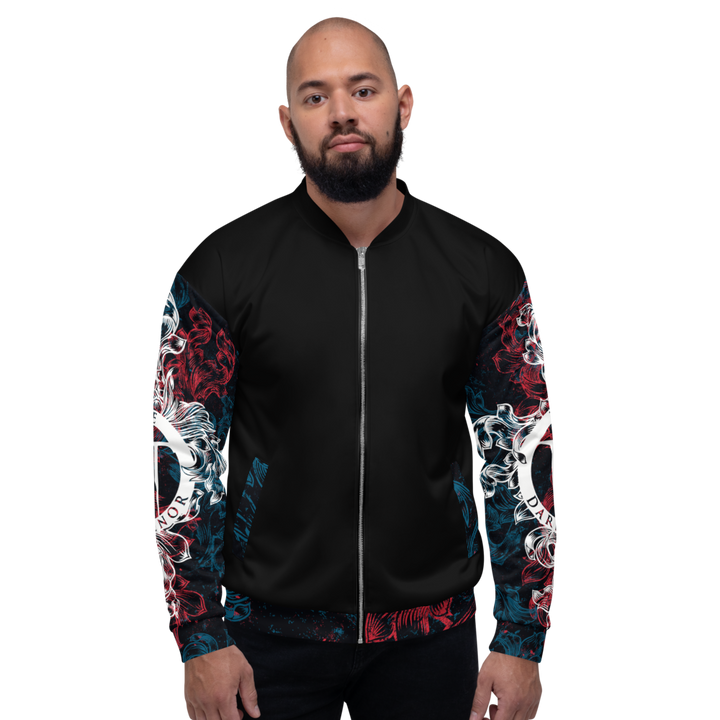 Bomber Jacket Men - Crest, Floral