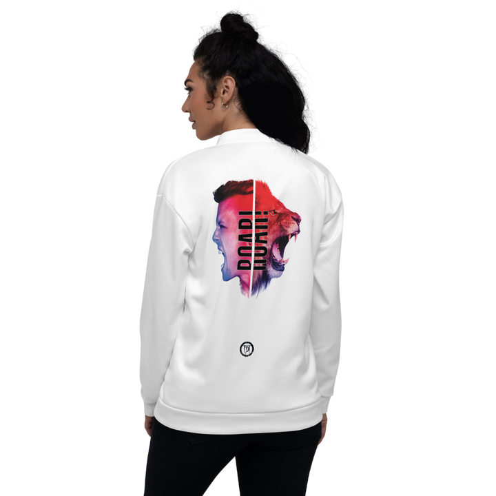 Bomber Jacket Women - When You Roar, White