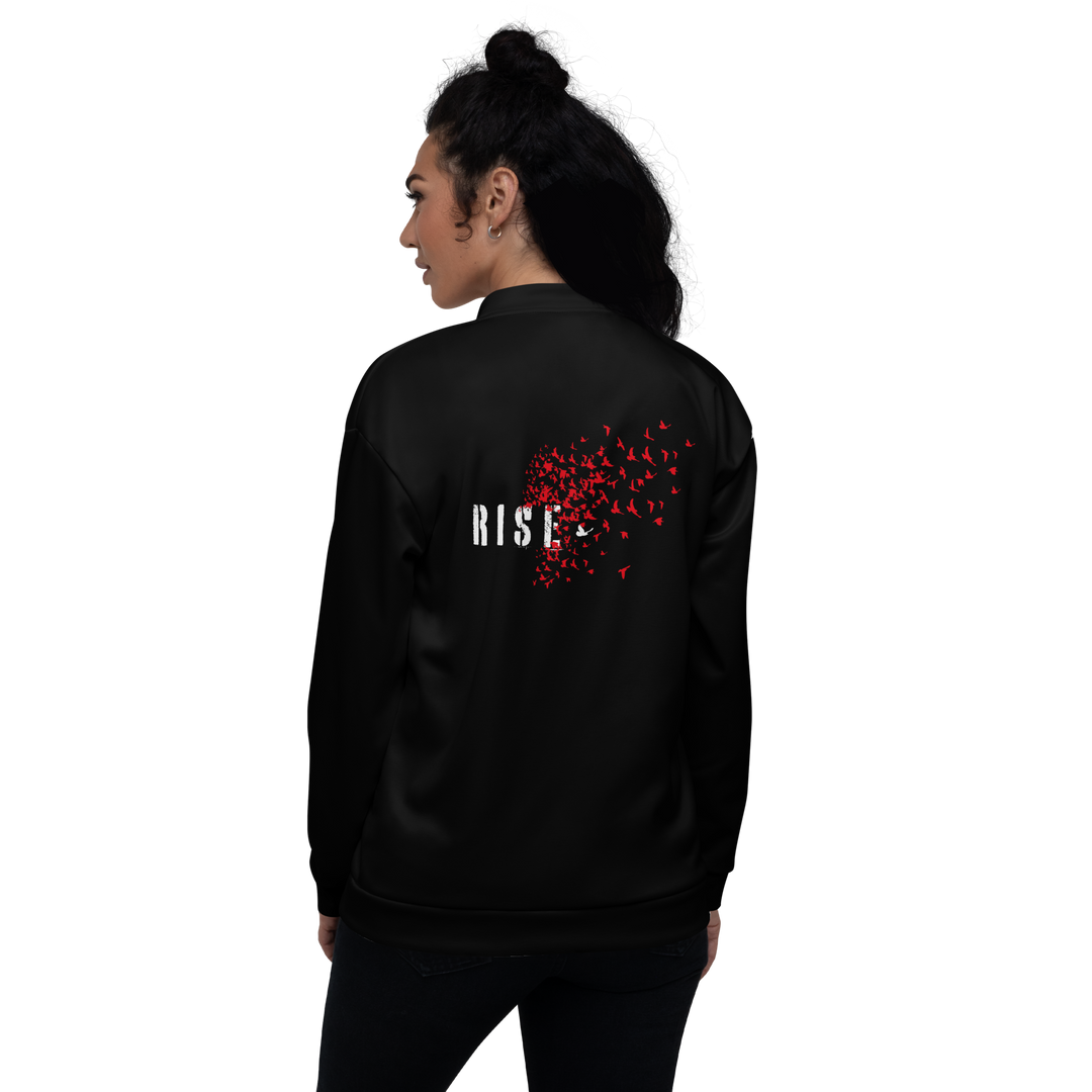 Bomber Jacket Women - Rise, Red Raven