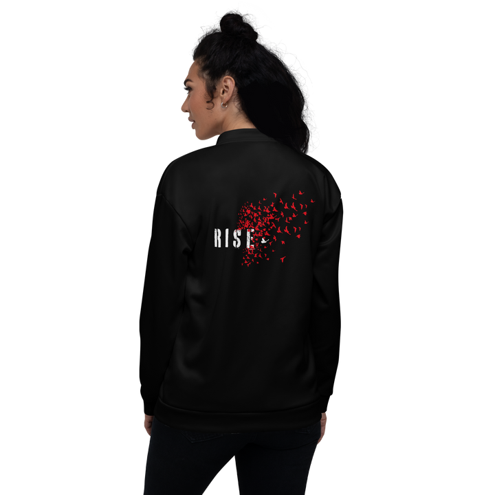 Bomber Jacket Women - Rise, Red Raven