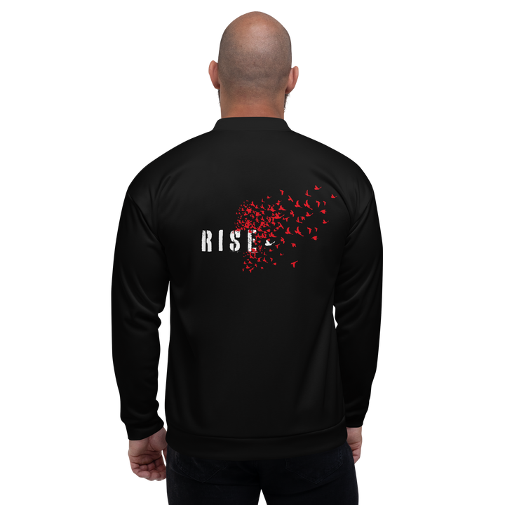 Bomber Jacket Men - Rise, Red Raven