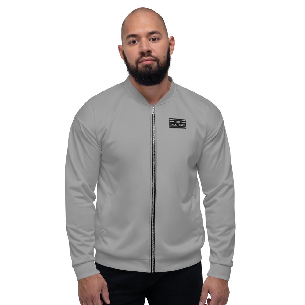 Bomber Jacket Men - Let Love Be Your Energy, Graphite