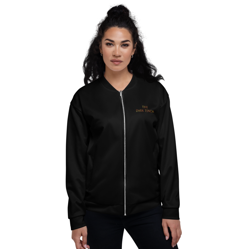 BOMBER JACKET WOMEN - VOLCANOES, BLACK