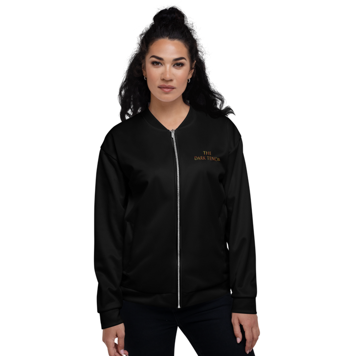 BOMBER JACKET WOMEN - VOLCANOES, BLACK