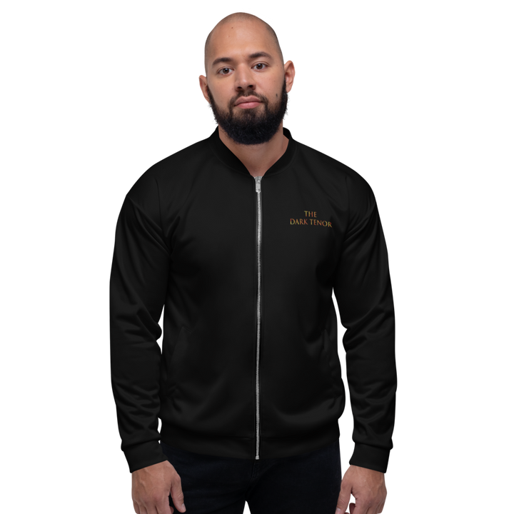 BOMBER JACKET MEN - VOLCANOES, BLACK