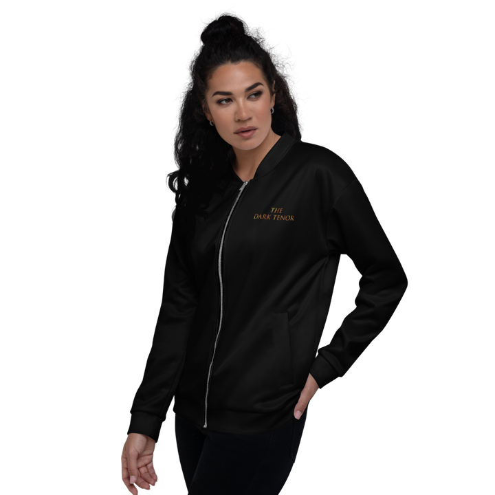 BOMBER JACKET WOMEN - VOLCANOES, BLACK