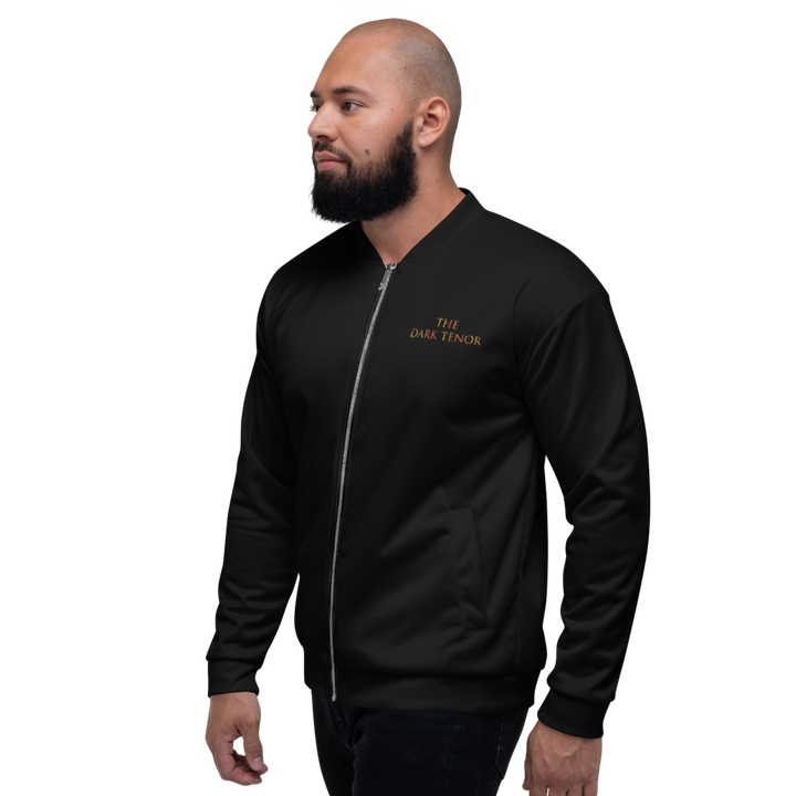 BOMBER JACKET MEN - VOLCANOES, BLACK