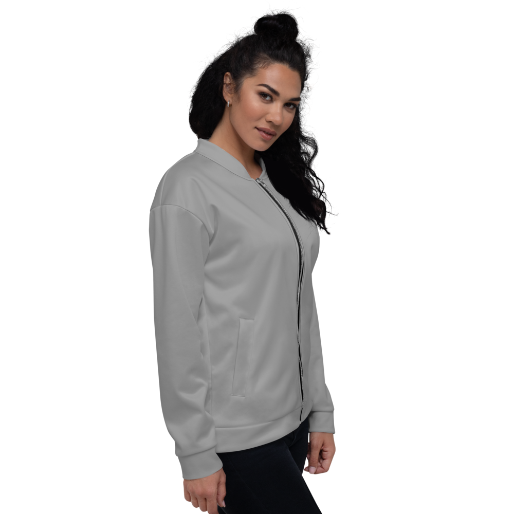 Bomber Jacket Women - Let Love Be Your Energy, Graphite