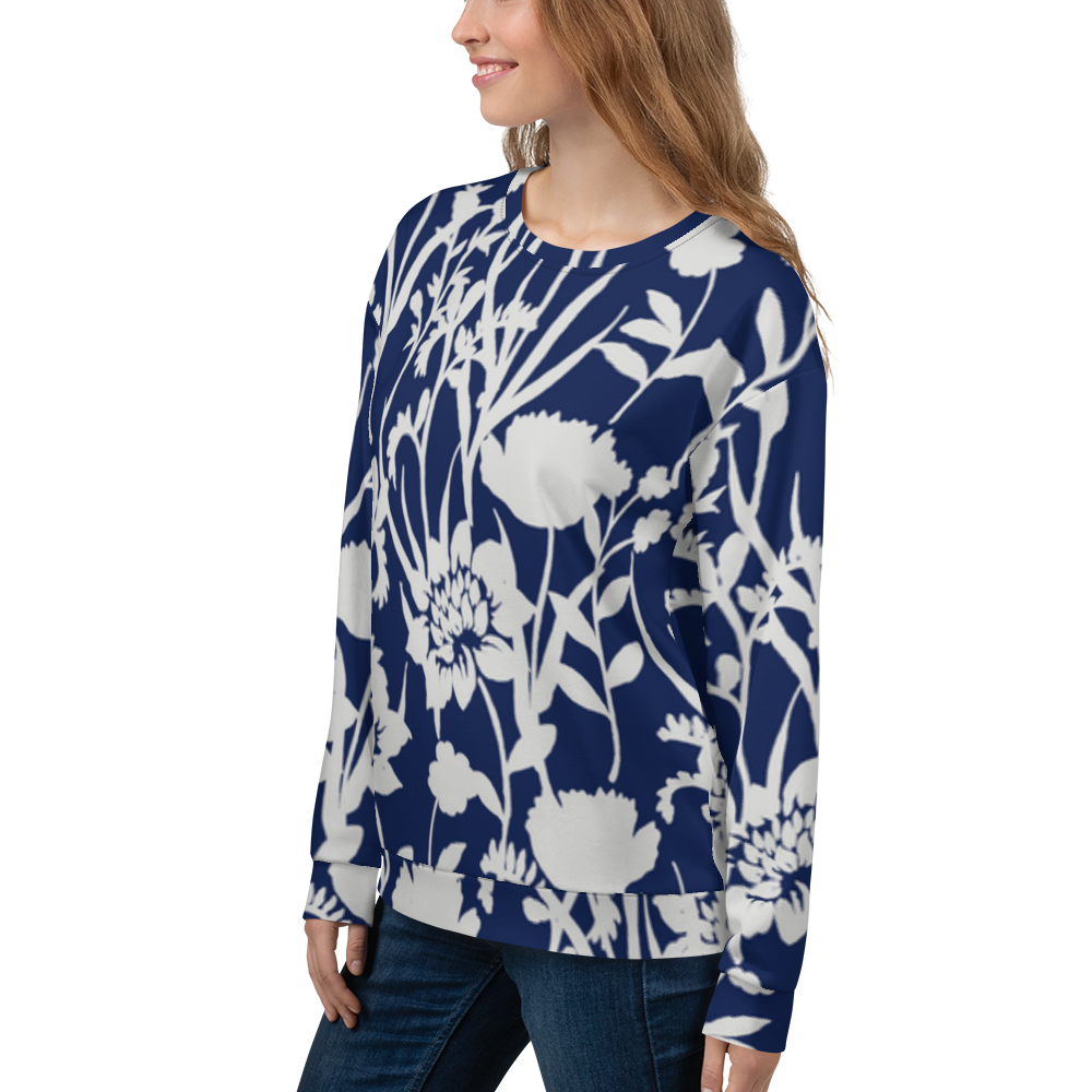 Sweater Women - Blue Flower