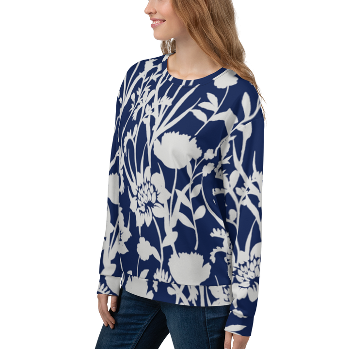 Sweater Women - Blue Flower