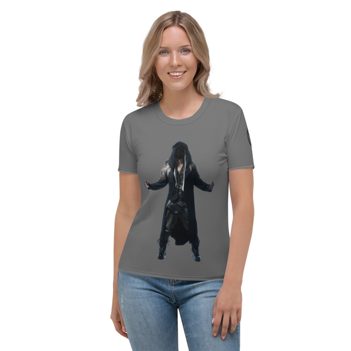 T-Shirt Women's Premium - TDT, With Arms Wide Open, Masked Series, Graphite