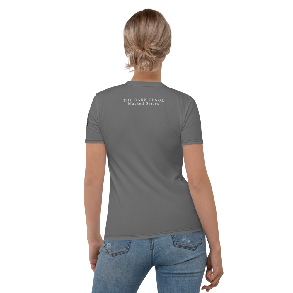 T-Shirt Women's Premium - TDT, With Arms Wide Open, Masked Series, Graphite