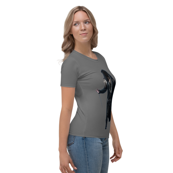 T-Shirt Women's Premium - TDT, With Arms Wide Open, Masked Series, Graphite