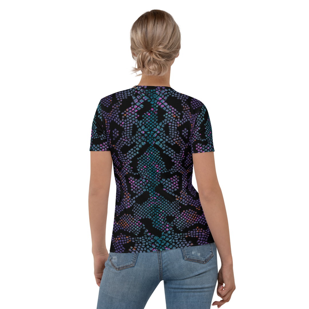 Premium T-shirt Damer - Lilla Snake