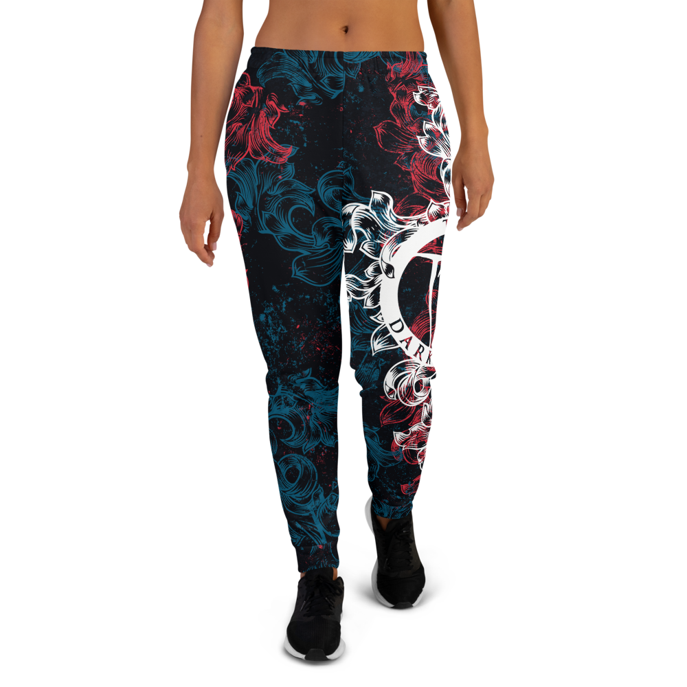 Jogging Pants Women Premium - Coat of Arms Floral