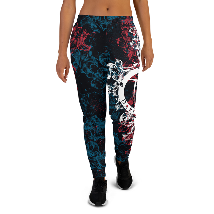 Jogging Pants Women Premium - Coat of Arms Floral