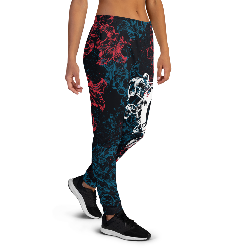 Jogging Pants Women Premium - Coat of Arms Floral