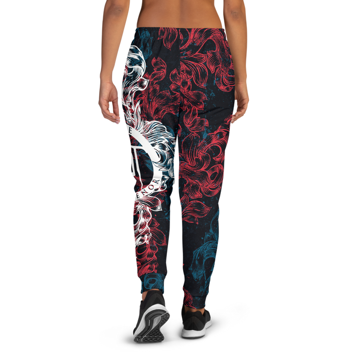 Jogging Pants Women Premium - Coat of Arms Floral