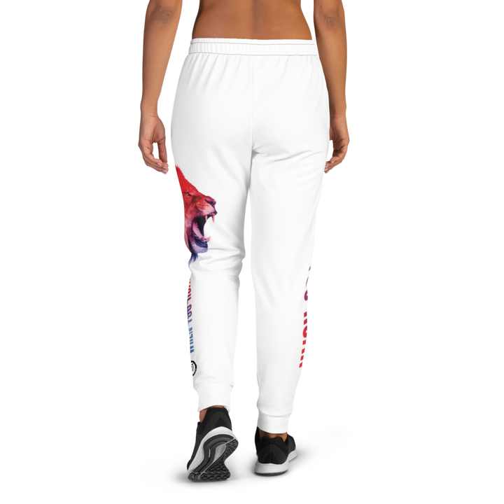 Women's Jogging Pants - When You Roar, White