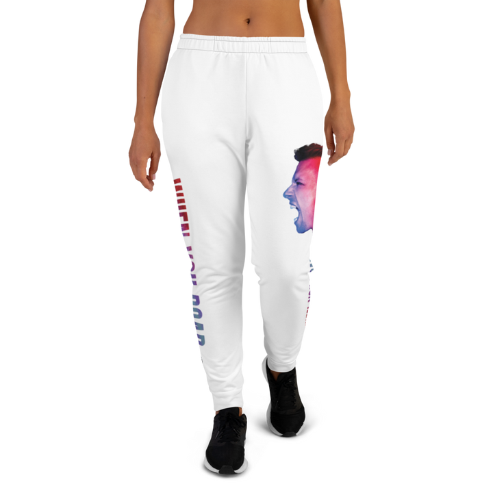 Women's Jogging Pants - When You Roar, White