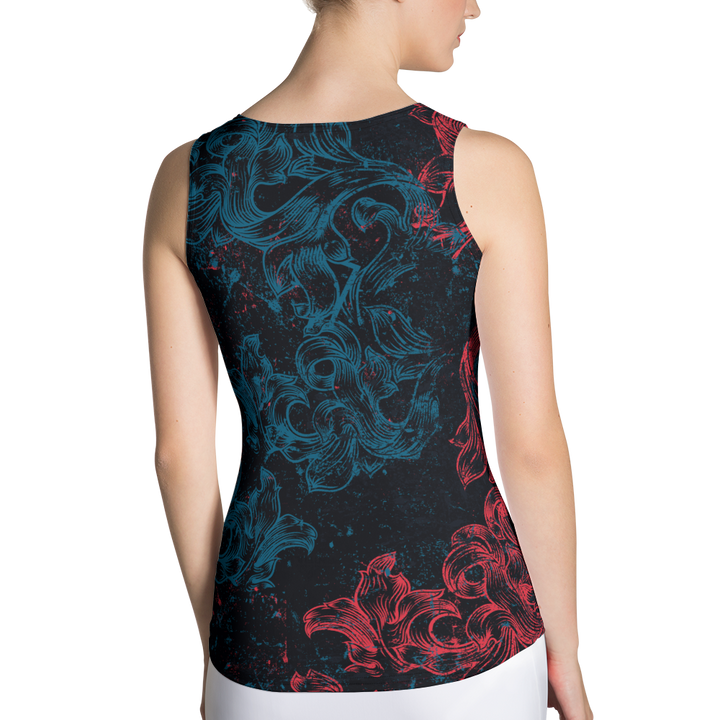 Tank Top Premium Hand-Sewn - Coat of Arms Floral