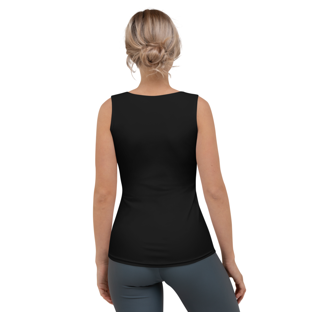 Premium Tank-Top - Darker Hearts, Black Heart, Black on Black