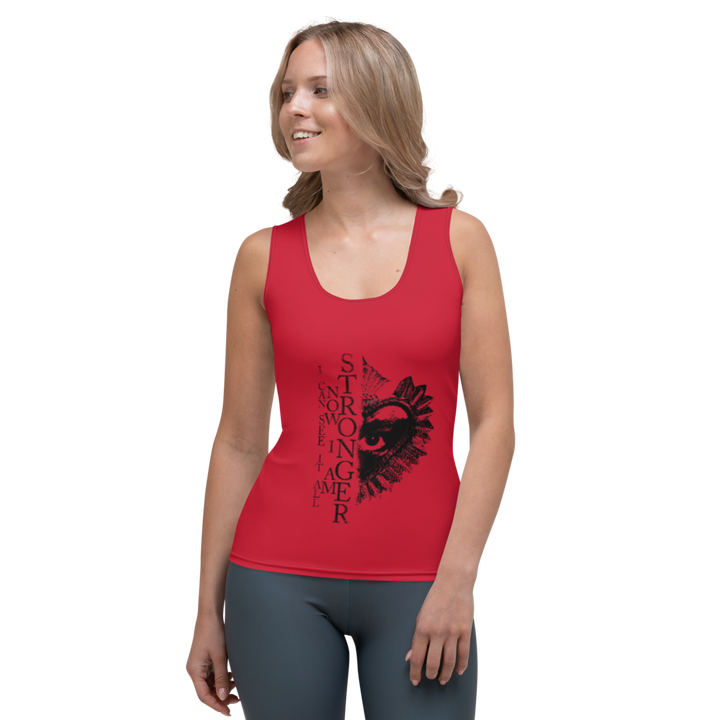 Premium tank top women - Now I Am Stronger, Darker Hearts, red