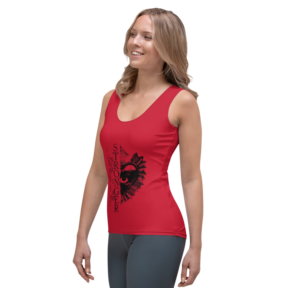 Premium tank top women - Now I Am Stronger, Darker Hearts, red