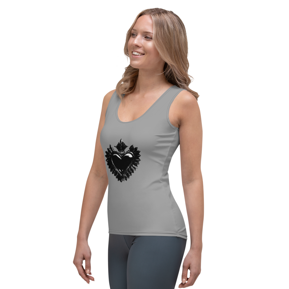 Premium tanktop - Darker Hearts, Black Heart, Antracit