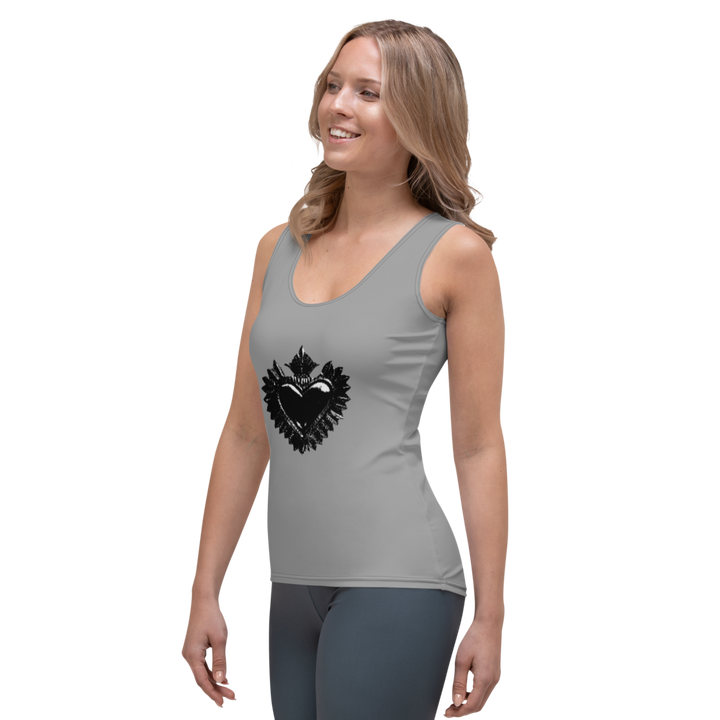 Premium tank top - Darker Hearts, Black Heart, Anthracite