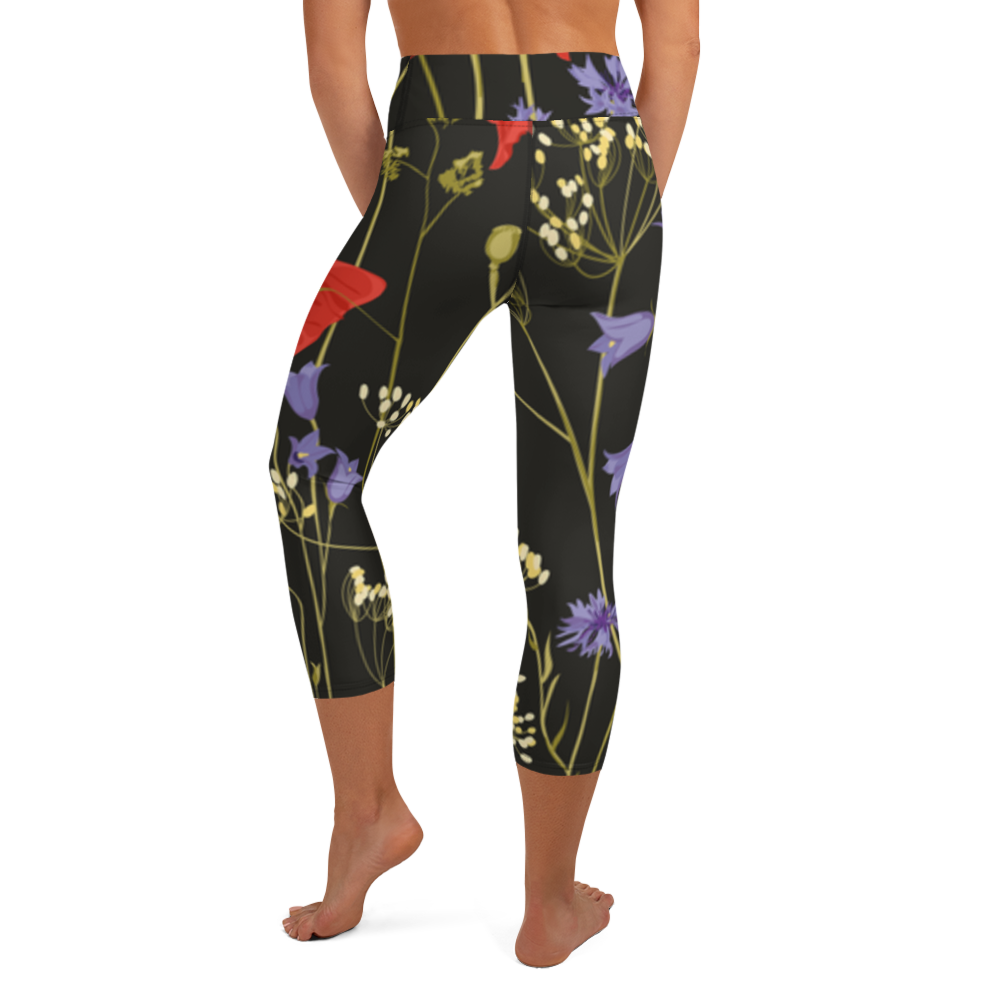 Capri leggings - valmuer