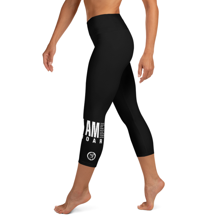 Capri-Leggings - I am (Roar 2.0), Weiss