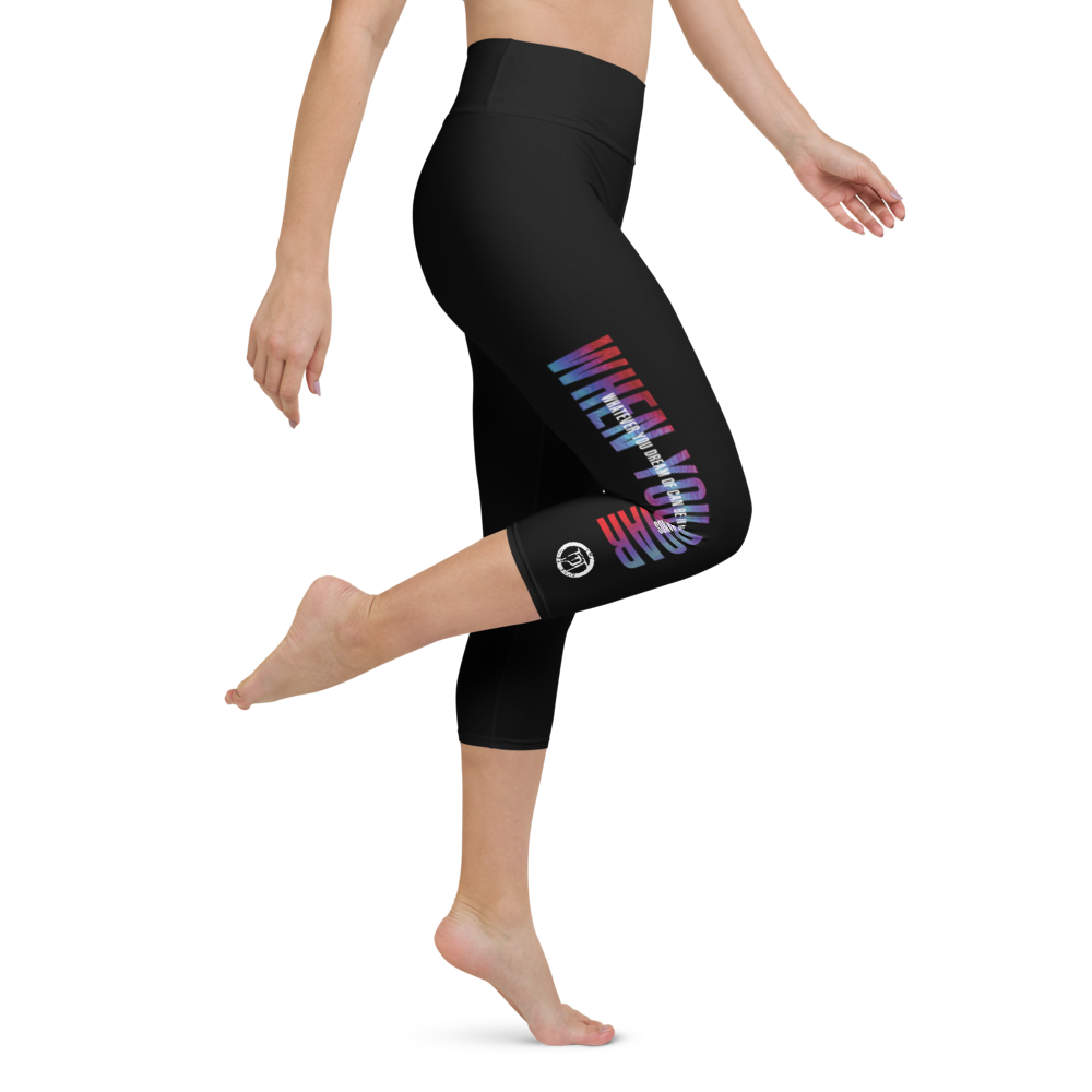 Capri Leggings - When You Roar, Sort