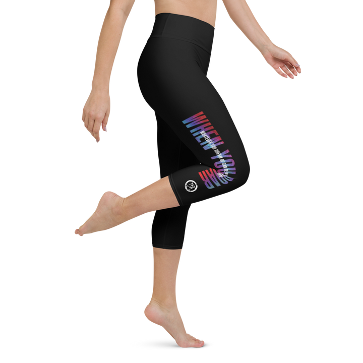 Capri Leggings - When You Roar, Sort