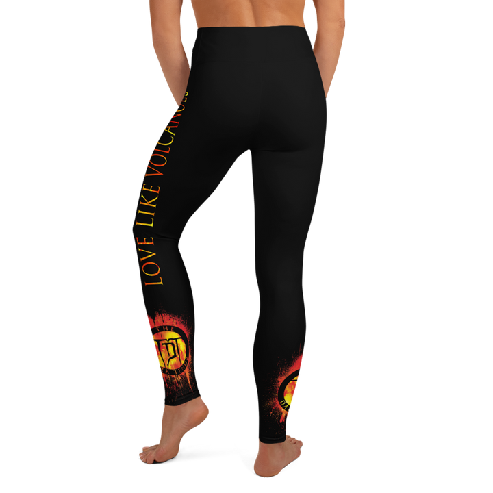 Leggings - Volcanoes, black