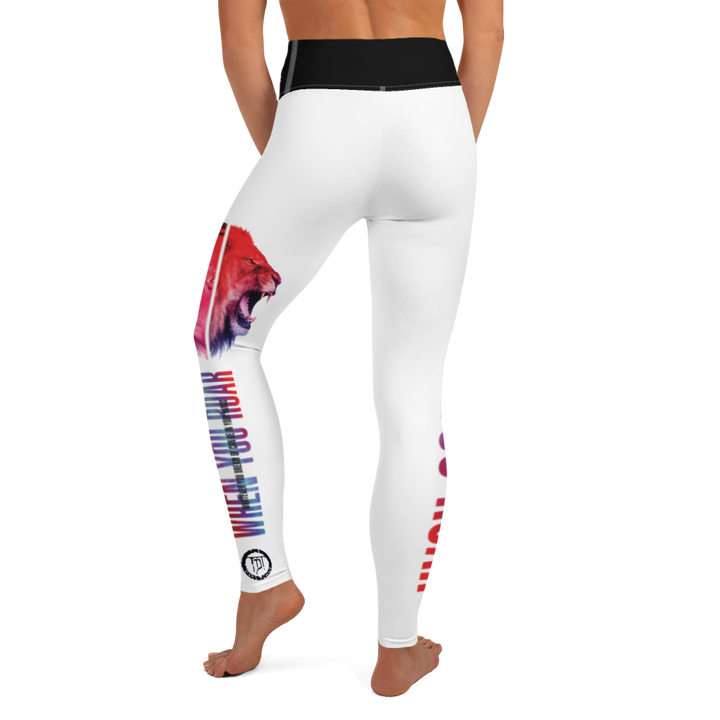 Leggings - When You Roar, White