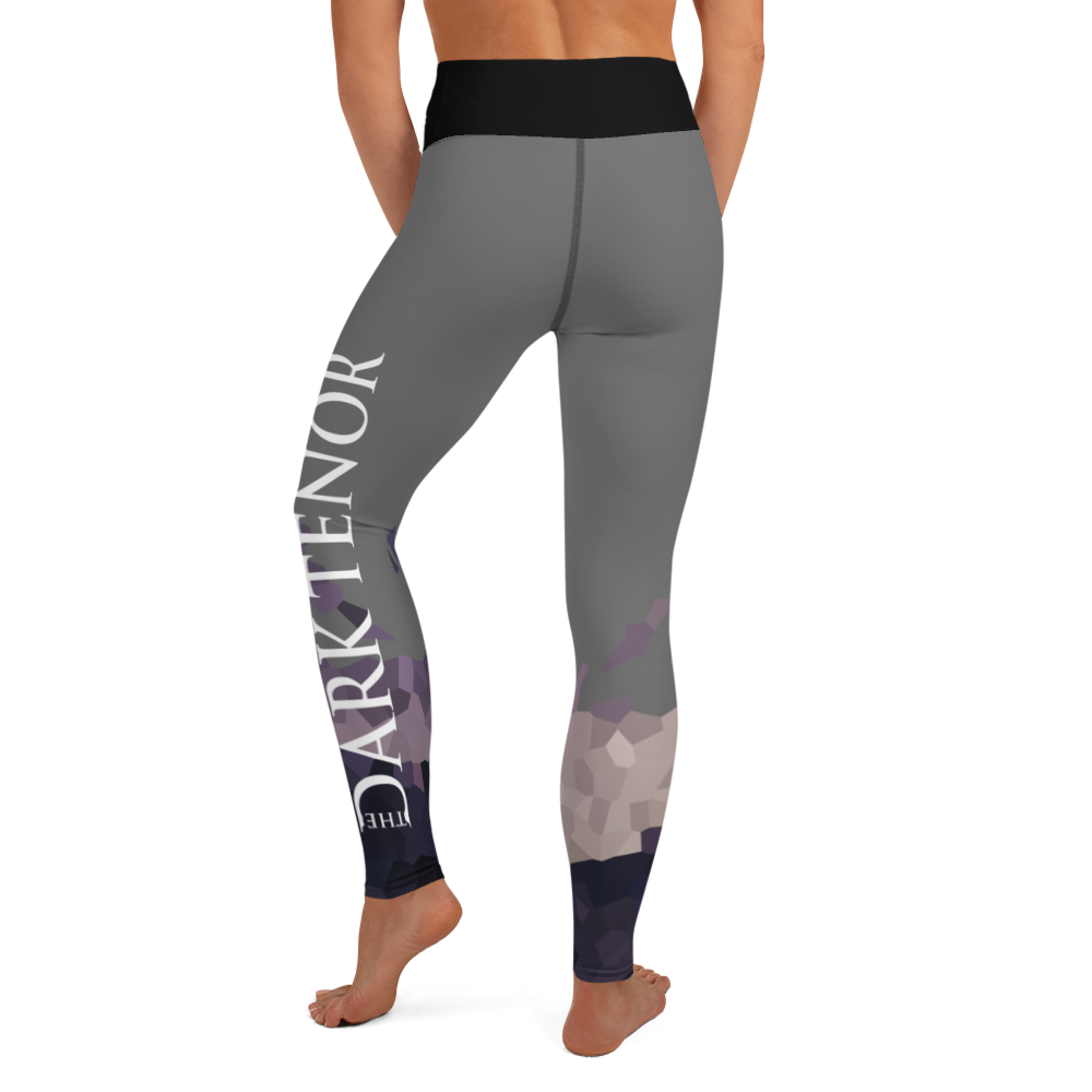 Leggings - Ultraviolette hjerter, antracit