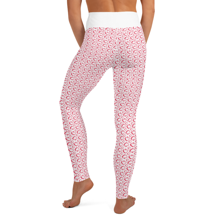 Leggings - Red Heart, white