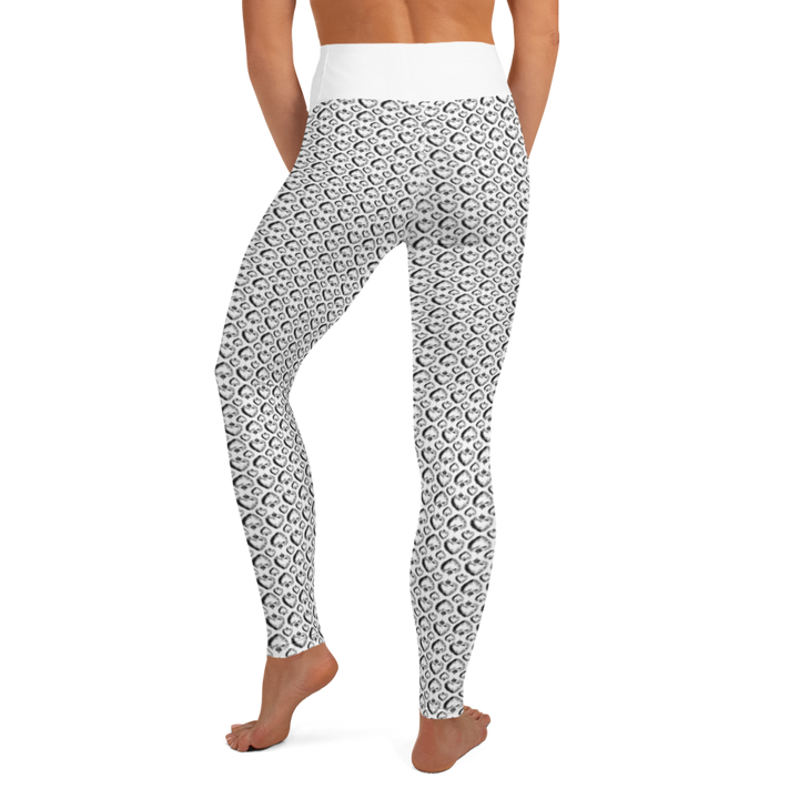 Leggings - Black Heart, white