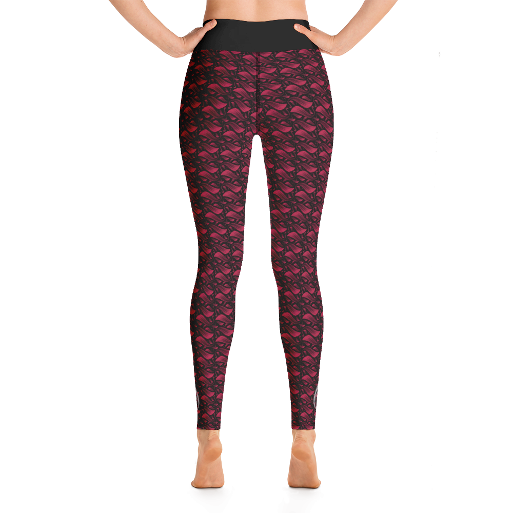 Leggings - After the Nightmare, Swan Red Black