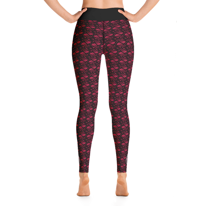 Leggings - After the Nightmare, Swan Red Black