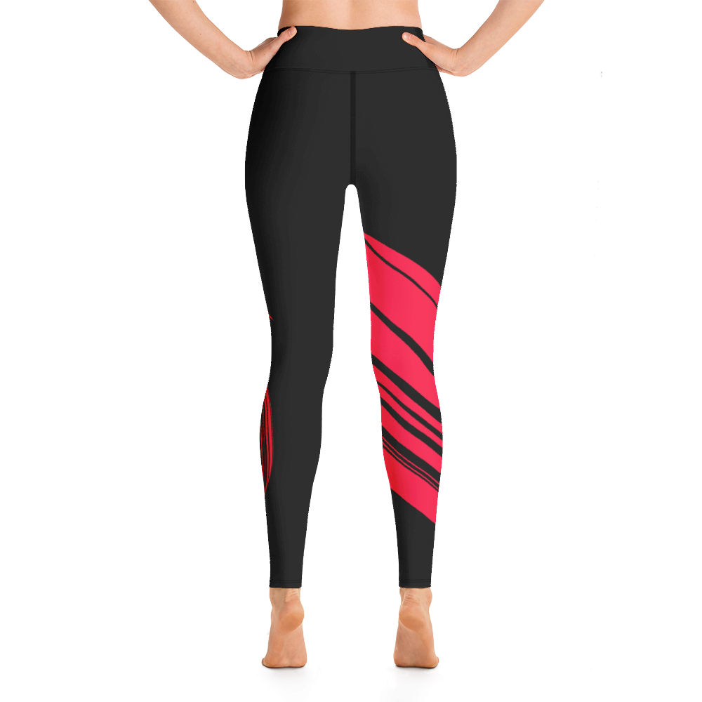 Leggings - After the Nightmare, Big Swan Red Black