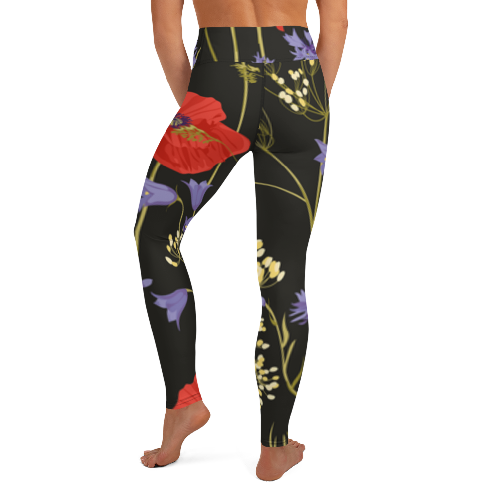 Leggings - Mohnblumen