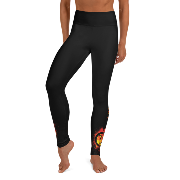 Leggings - Volcanoes, black